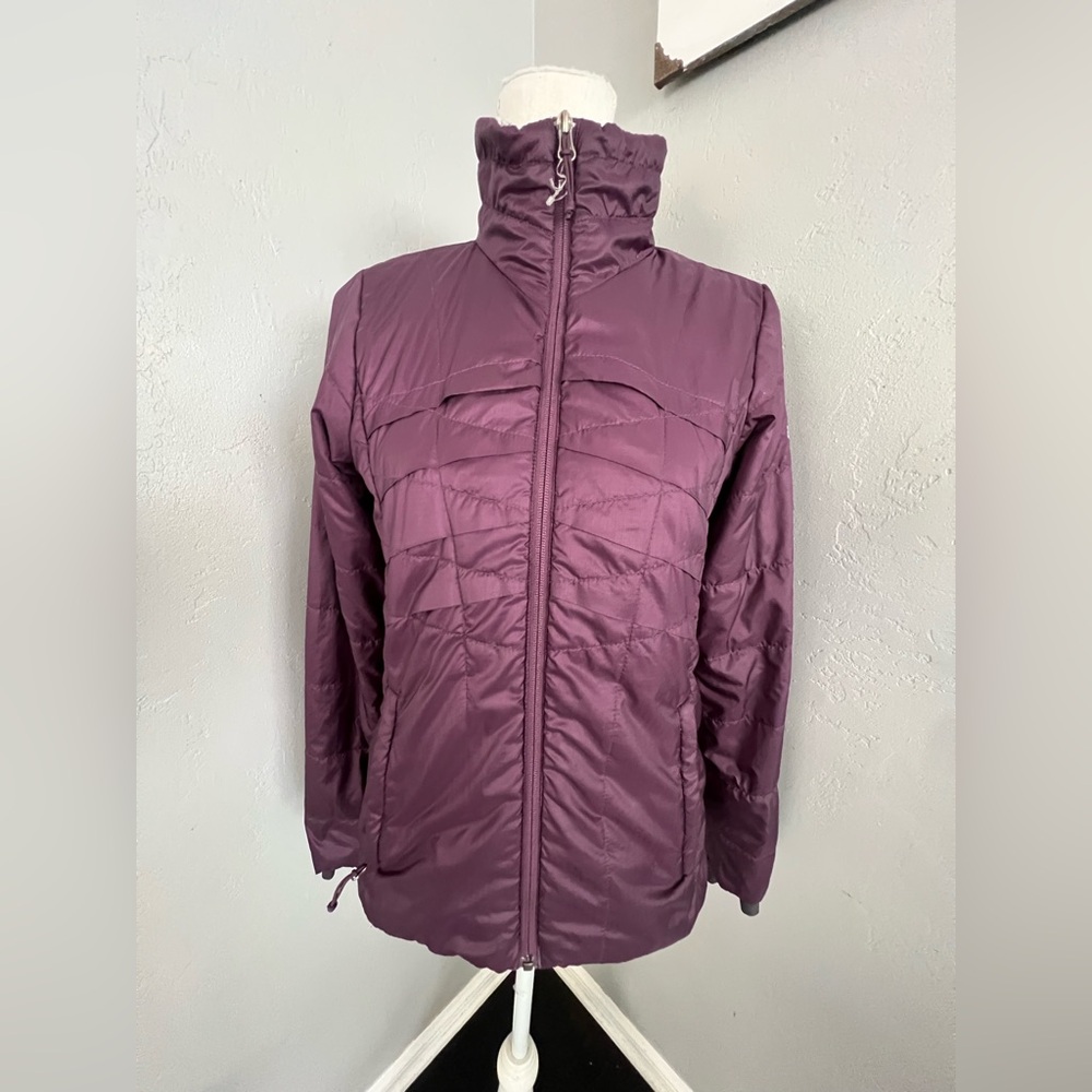 Columbia Purple Puffer Jacket with High Collar. Size M - Picture 1 of 9